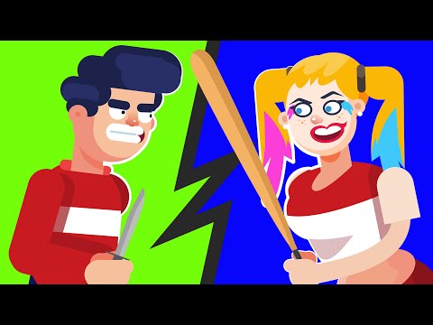 Видео: Вы против Харли Квинн (Хищные птицы) // Веселая анимация.