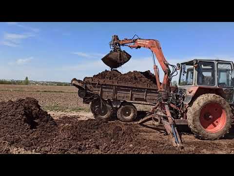 Видео: ЮМЗ грейфер МТЗ Роу 6
