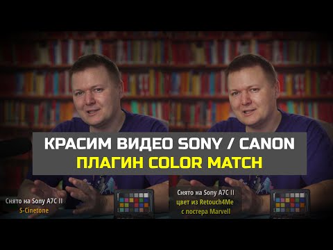 Видео: Красим видео на Sony / Canon с помощью Retouch4me Color Match OFX