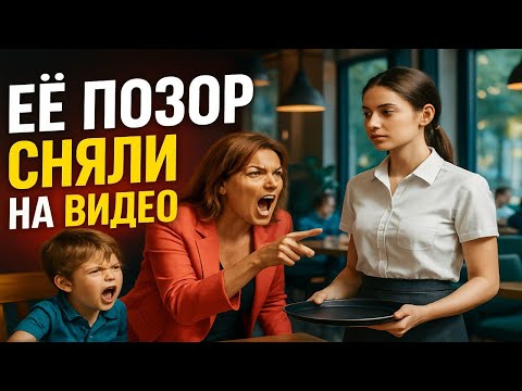 Видео: ЯЖЕМАТЬ НАЕХАЛА НА ОФИЦИАНТКУ, НО ПОЖАЛЕЛА ОБ ЭТОМ