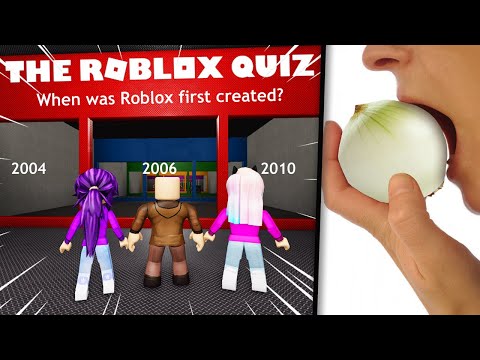 Видео: Мы прошли викторину Roblox...проигравший съедает сырой лук!