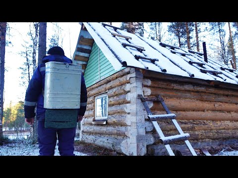 Видео: ЖИВУ ОДИН В ИЗБЕ, ДАЛЕКО НА СЕВЕРЕ, ЗИМА, МЕТЕЛЬ, ХОЛОД, Полный фильм