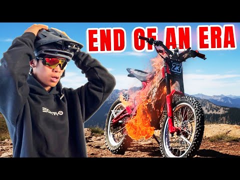 Видео: Мой электровелосипед загорелся во время езды по бездорожью. Покойся с миром, моя Талария xXx.