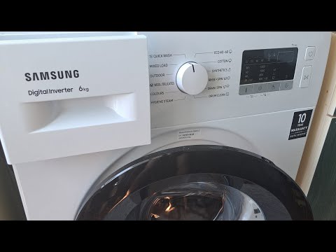 Видео: Samsung WW60A3120BE/LE - как стирает и  отжимает на быстром режиме стирки(18 минут)