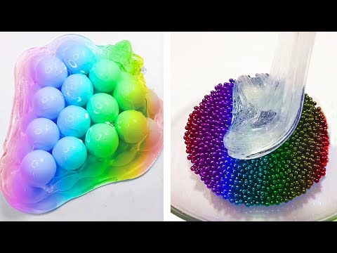 Видео: Самое удовлетворяющее видео слизи ASMR | Релаксирующая странно удовлетворяющая слизь 2019 | 449