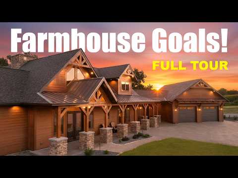 Видео: Загляните в этот великолепный деревянный фермерский дом
