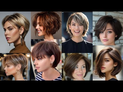 Видео: Самые красивые и шикарные идеи коротких стрижек и причесок / трендовые короткие стрижки 2025 года