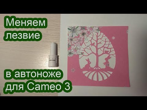 Видео: Замена лезвия в автоноже плоттера Cameo 3