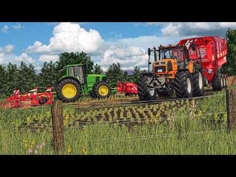 Видео: Полный реалистичный урожай сахарной косы с этими модами | Farming Simulator 25
