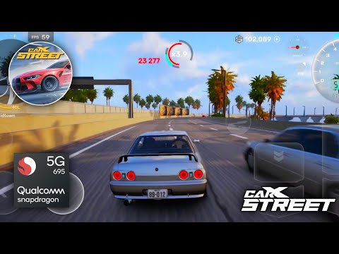 Видео: CarX Street - FPS тест на максимальной графике | Snapdragon 695