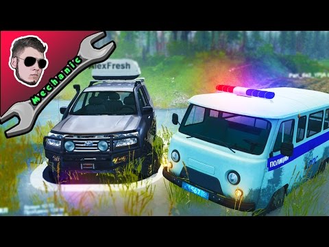 Видео: ПОЛИЦЕЙСКАЯ ПОГОНЯ ЗА КРУЗАКОМ В SPINTIRES
