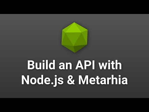 Видео: 💻 Разработка API на Node.js и технологическом стеке Metarhia