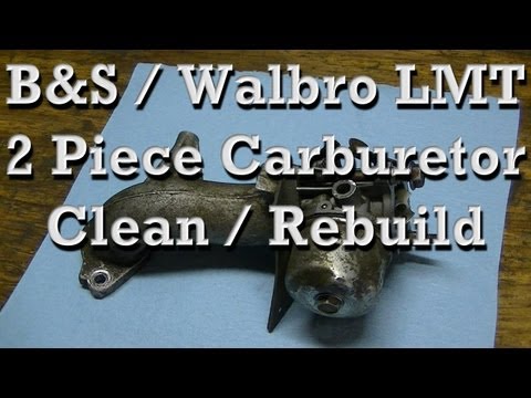 Видео: Как очистить/перебрать двухкомпонентные карбюраторы B&S Walbro LMT