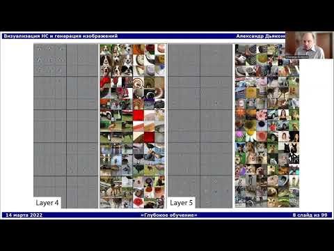Видео: DL2022: Визуализация нейронных сетей и генерация изображений (часть 1)