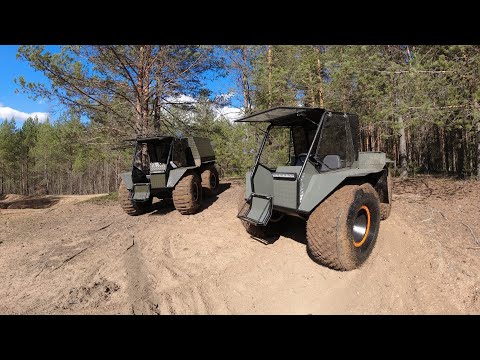 Видео: Вездеходы "Аврора". Весенний выезд! Новые шины!