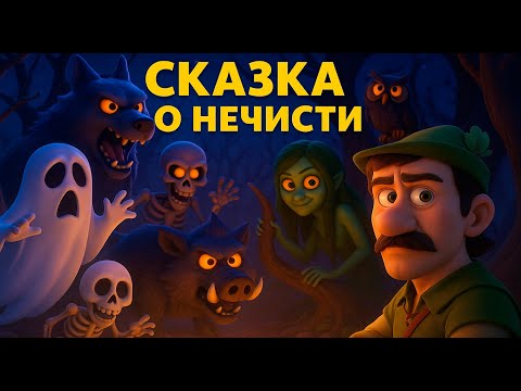 Видео: СКАЗКА О НЕЧИСТИ — Страшно, аж жуть!  (A TALE OF EVIL EVENTS) Мультфильм по песне В.С.Высоцкого !