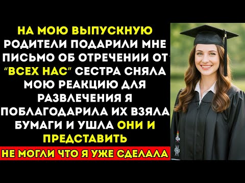 Видео: Мои родители дали мне документы об отречении на мой выпускной… пока генеральный директор не назвал…