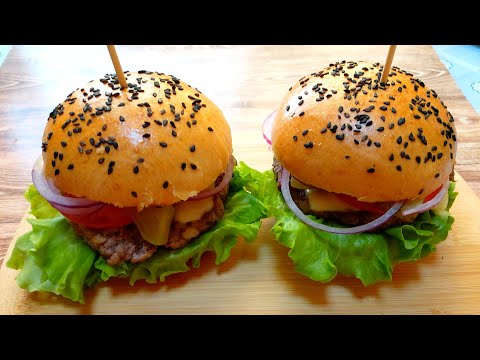 Видео: Бургеры домашние 🍔/ Булочки для бургеров.