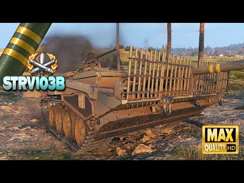 Видео: Strv 103B: Нервный парень борется за 3-ю оценку - World of Tanks