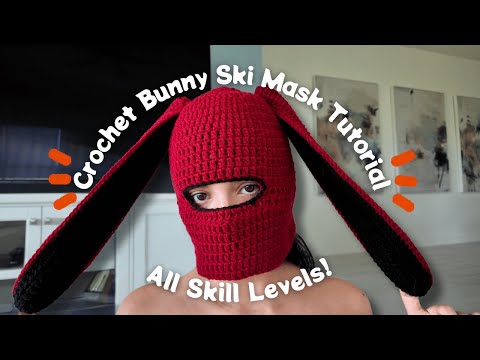 Видео: Мастер-класс по вязанию крючком лыжной маски «Зайчик» | Для любого уровня подготовки! Легко и удо...