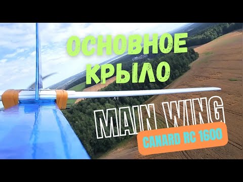 Видео: Canard RC 1600 / Основное крыло