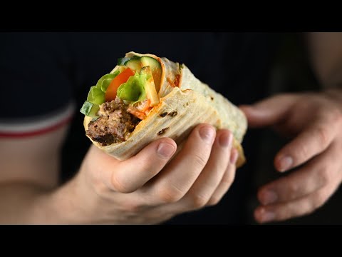 Видео: Простая шаурма в домашних условиях. Самый лучший рецепт шаурмы дома.