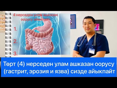 Видео: Гастрит, эрозия жана ашказан язвасы 4 нерседен улам айыкпайт!