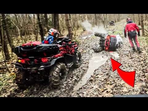 Видео: ПРИВЕТ ИЗ ОСЕНИ 2023. Квадроциклы CFMOTO И BRP уничтожают грязь и болота.