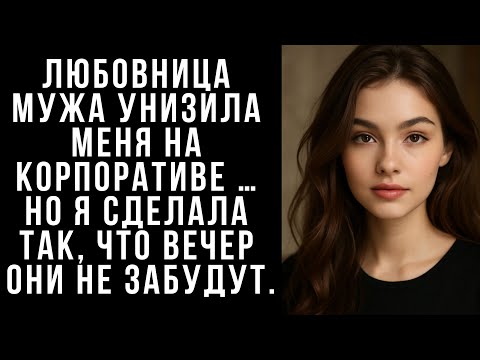 Видео: Любовница мужа унизила меня на корпоративе … Но я сделала так, что вечер они не забудут.