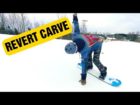 Видео: УДИВИ друзей этим трюком! Как делать РЕВЕРТ КАРВ на сноуборде🏂💥