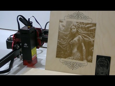 Видео: Лазерный гравер Algolaser DIY Kit MK2 10Вт для вашей фантазии!!!