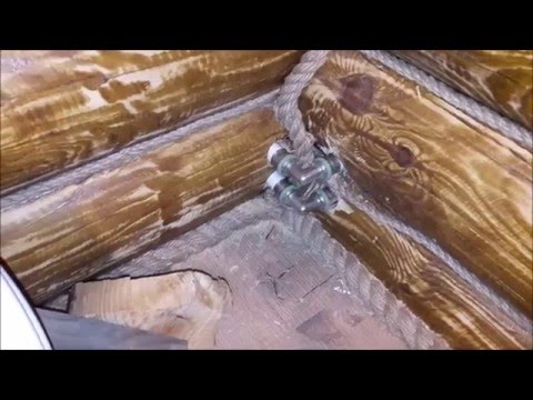 Видео: Дом из оцилиндрованного бревна. Монтаж системы отопления