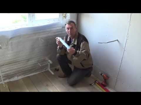 Видео: Как сделать стену из ГКЛ.  Оконный проём ЧАСТЬ 1