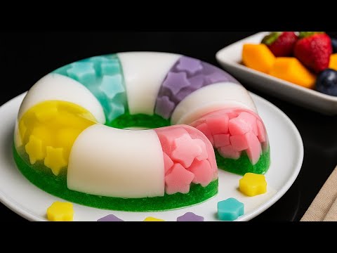 Видео: Этот волшебный желейный десерт вас удивит! ✨ Яркий, без выпечки и неотразимый