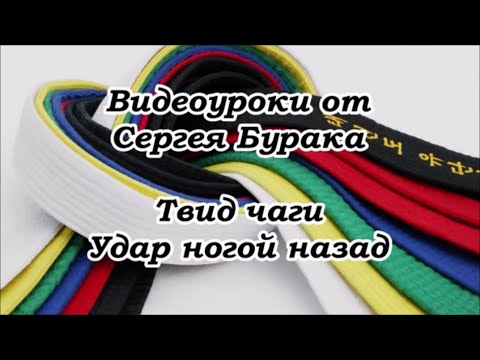 Видео: Видеоуроки от Сергея Бурака. Твид чаги. Удар ногой назад.