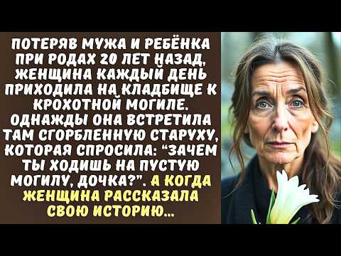 Видео: БЕЗДЕТНАЯ вдова каждый день носила цветы на МОГИЛУ младенца… а когда встретила там СТАРУХУ…
