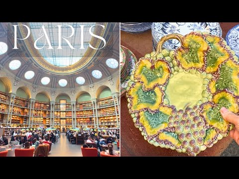 Видео: 🇫🇷Осенняя прогулка по Парижу🍂Блошиный рынок & выставка набидов в красивой библиотеке