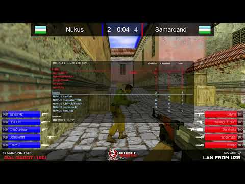 Видео: Первый игровой день турнира по CS 1.6 из Узбекистана [Samarqand -vs- Nukus] 1 map @Alexkn1feTV