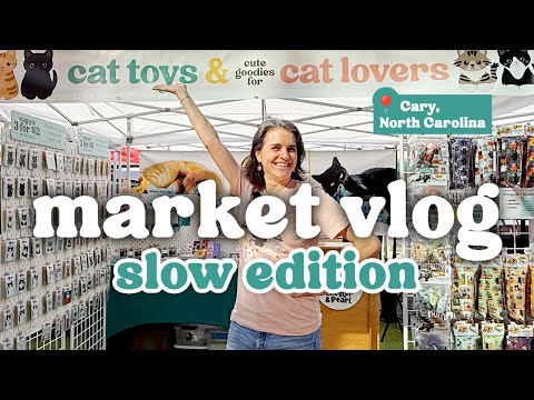 Видео: Видеоблог о временном рынке в Фентоне 🐈‍⬛ 🐈 Кэри, Северная Каролина, рынок для малого бизнеса под...