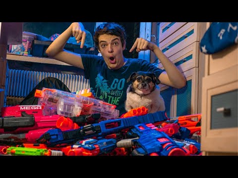 Видео: НЁРФ ОБЗОР НА ВСЮ МОЮ КОЛЛЕКЦИЮ БЛАСТЕРОВ NERF // Бластеры от чаки чак // Моя коллекция