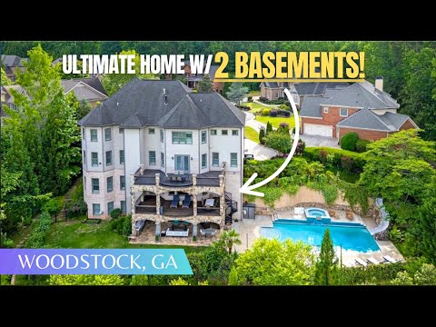 Видео: Четырехэтажный дом с двумя подвалами, двумя кухнями, семью спальнями, лифтом, бассейном с морской...