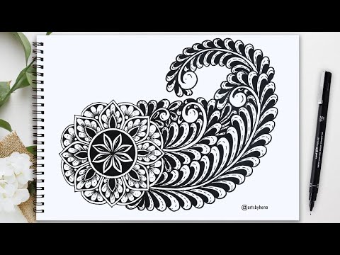 Видео: Пейсли-арт 🌼 Пейсли-дудл 🌼 Пейсли-мандала