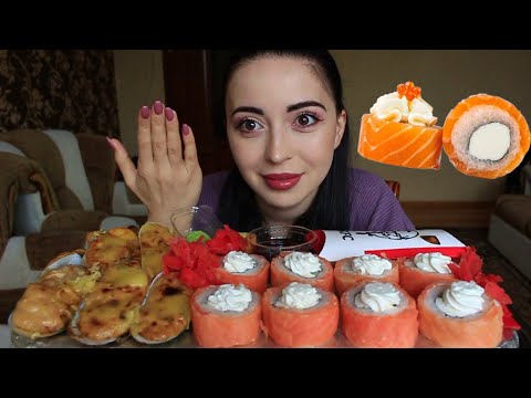 Видео: ОГРОМНЫЕ РОЛЛЫ 🤪 Mukbang Ayka Emilly