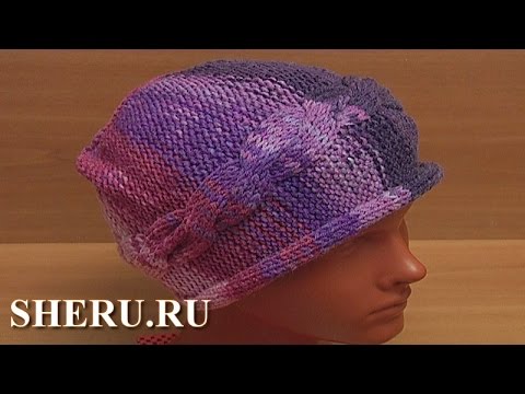 Видео: Шляпка вязанная спицами Урок 62 часть 2 из 2
