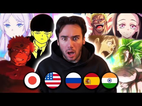 Видео: Лучшие моменты (и музыка) из аниме на разных языках