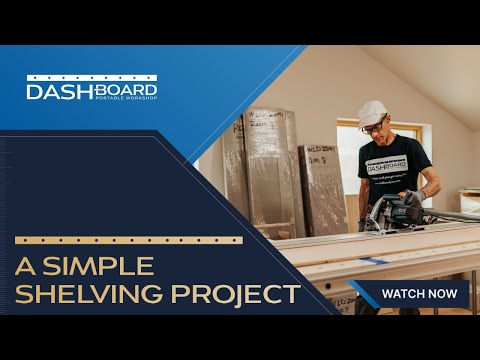 Видео: Простой проект стеллажа, созданный с помощью системы Dash-Board Portable Workshop