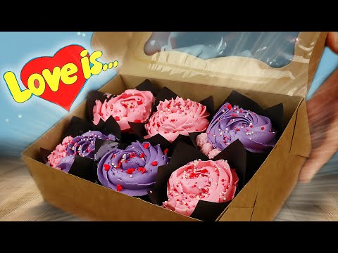 Видео: Капкейки ко Дню Святого Валентина/Десерт для любимых
