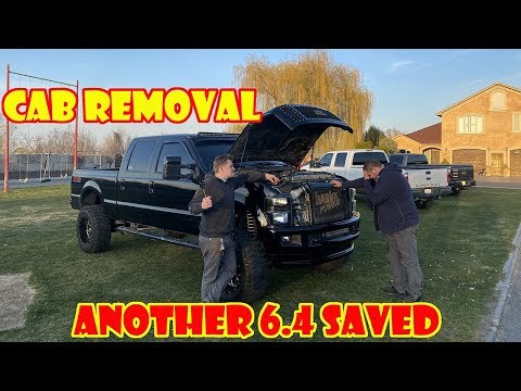 Видео: Снятие труб и кабины FORD 6.4 POWERSTROKE