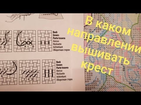 Видео: 16-В. В каком направлении вышивать крест и полукрест