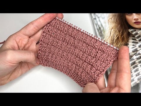 Видео: 🔥 РАППОРТ ВСЕГО 2 ПЕТЛИ! Фактурный узор для вязания кардиганов, жилетов, джемперов.